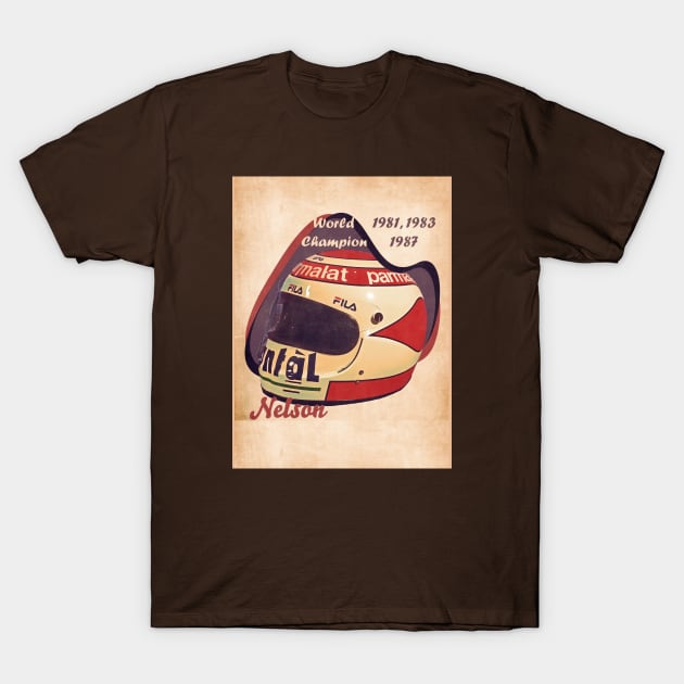 1981 Nelson Piquet T-Shirt by Popcult Posters